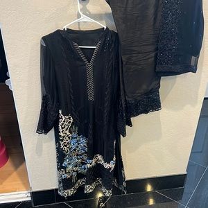 Black 3 pcs  Indian/Pakistani party wear